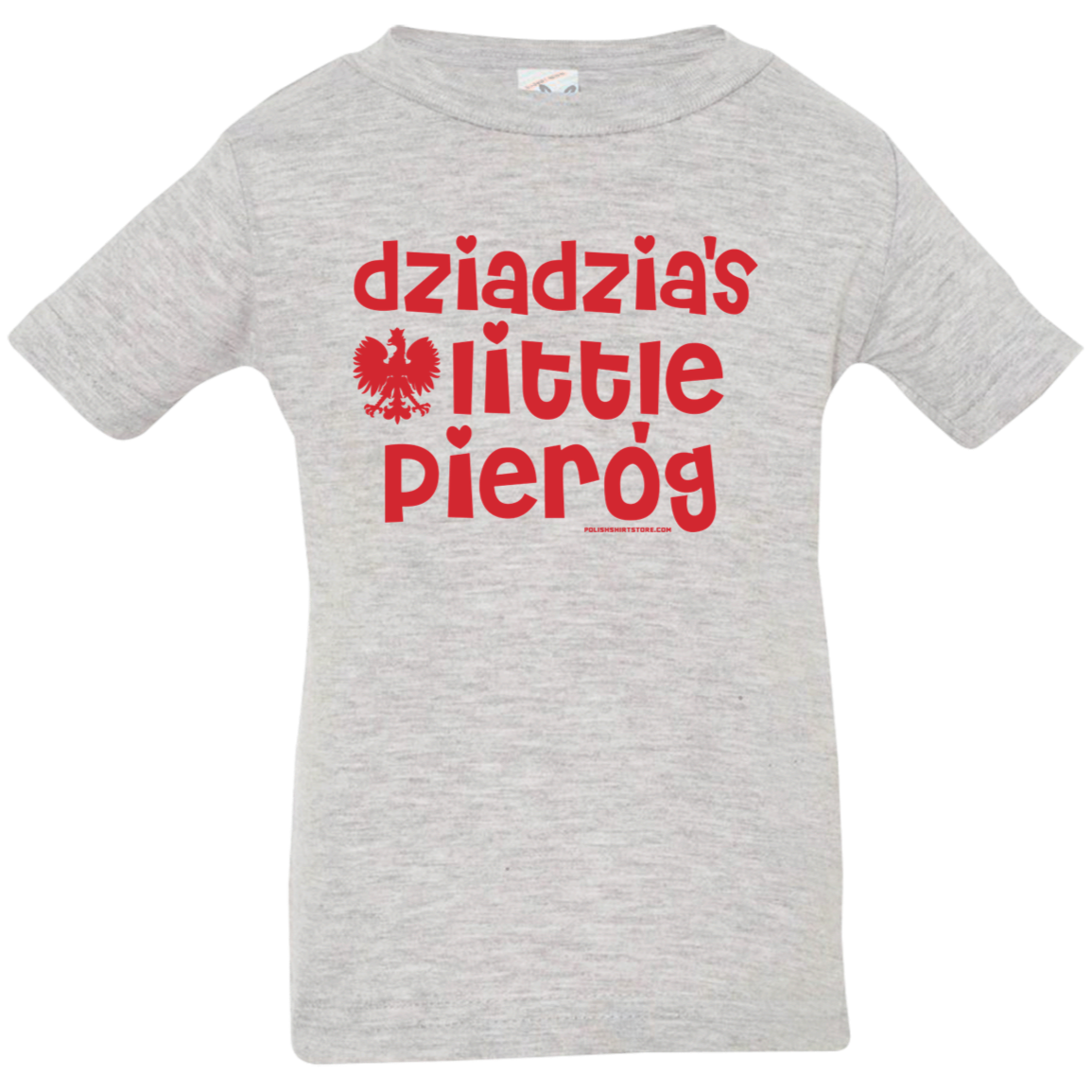 Dziadzia's Little Pierogi Infant & Toddler T-Shirt Apparel CustomCat Infant  T-Shirt Heather Grey 6 Months