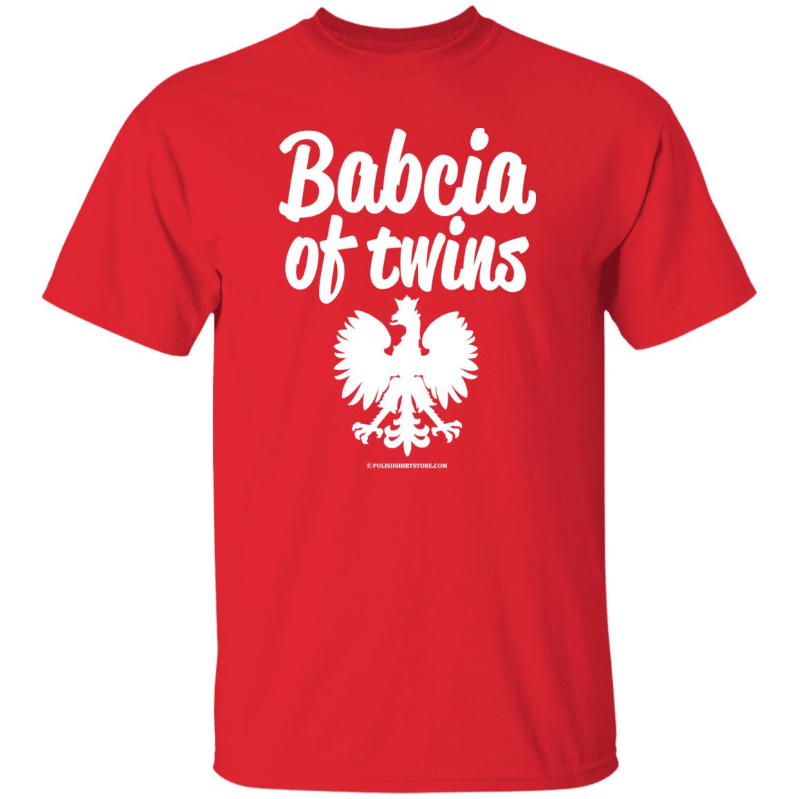 Babcia Of Twins Apparel CustomCat G500 5.3 oz. T-Shirt Red S