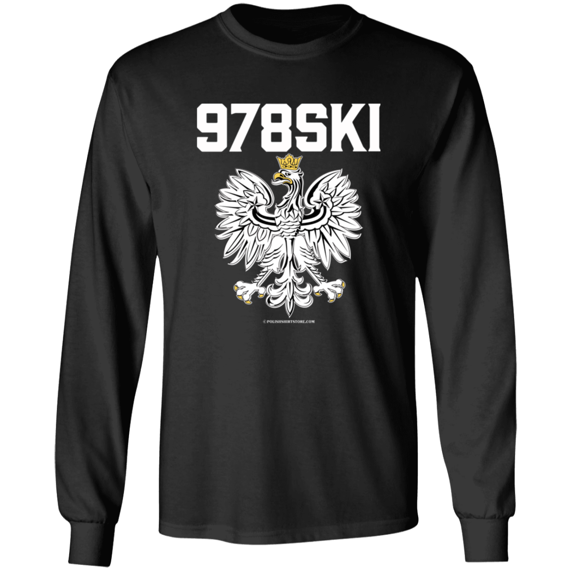 978SKI Apparel CustomCat G540 LS T-Shirt Black S