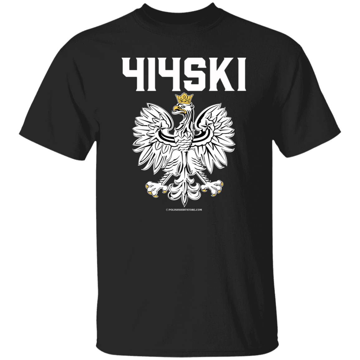 414SKI Apparel CustomCat G500 5.3 oz. T-Shirt Black S