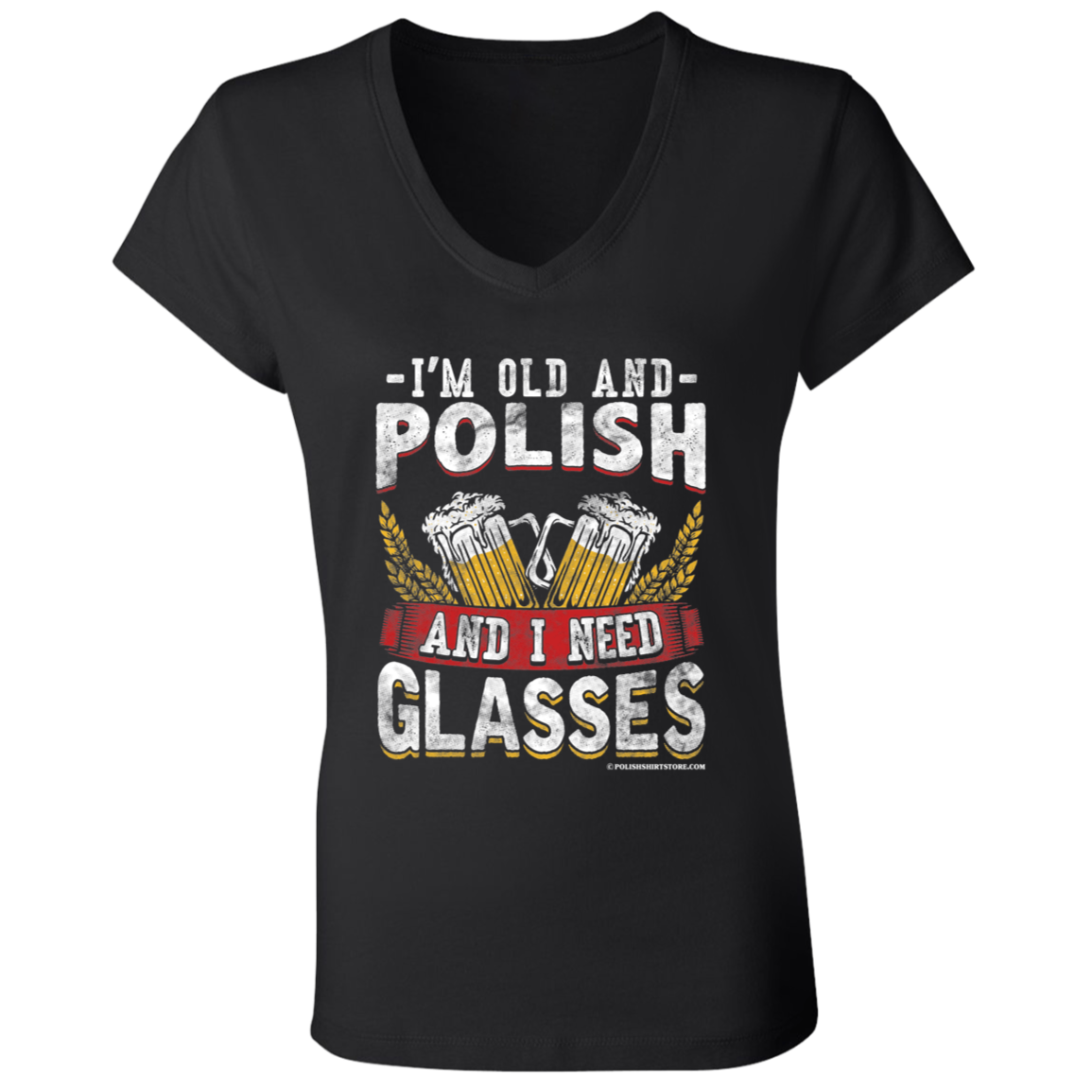 I&#39;m Old And Polish And I Need Glasses Apparel CustomCat   