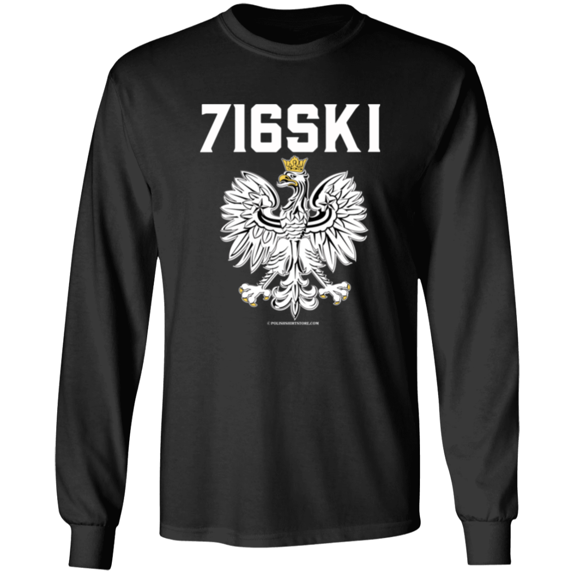 716SKI Apparel CustomCat G240 LS Ultra Cotton T-Shirt Black S