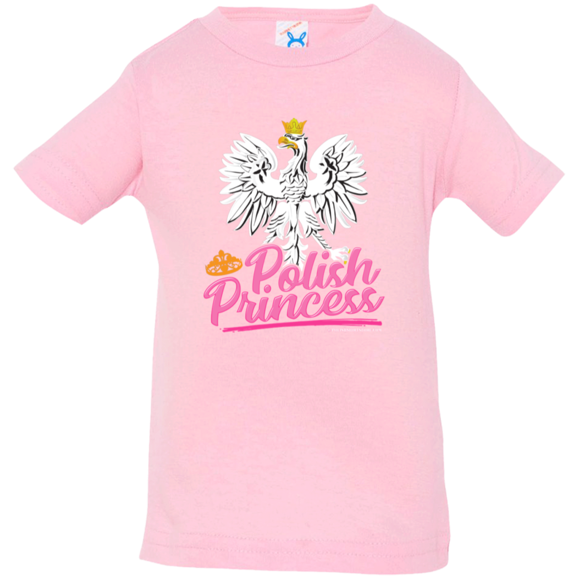 Polish Princess With Eagle Infant & Toddler Apparel CustomCat Infant  T-Shirt Pink 6 Months