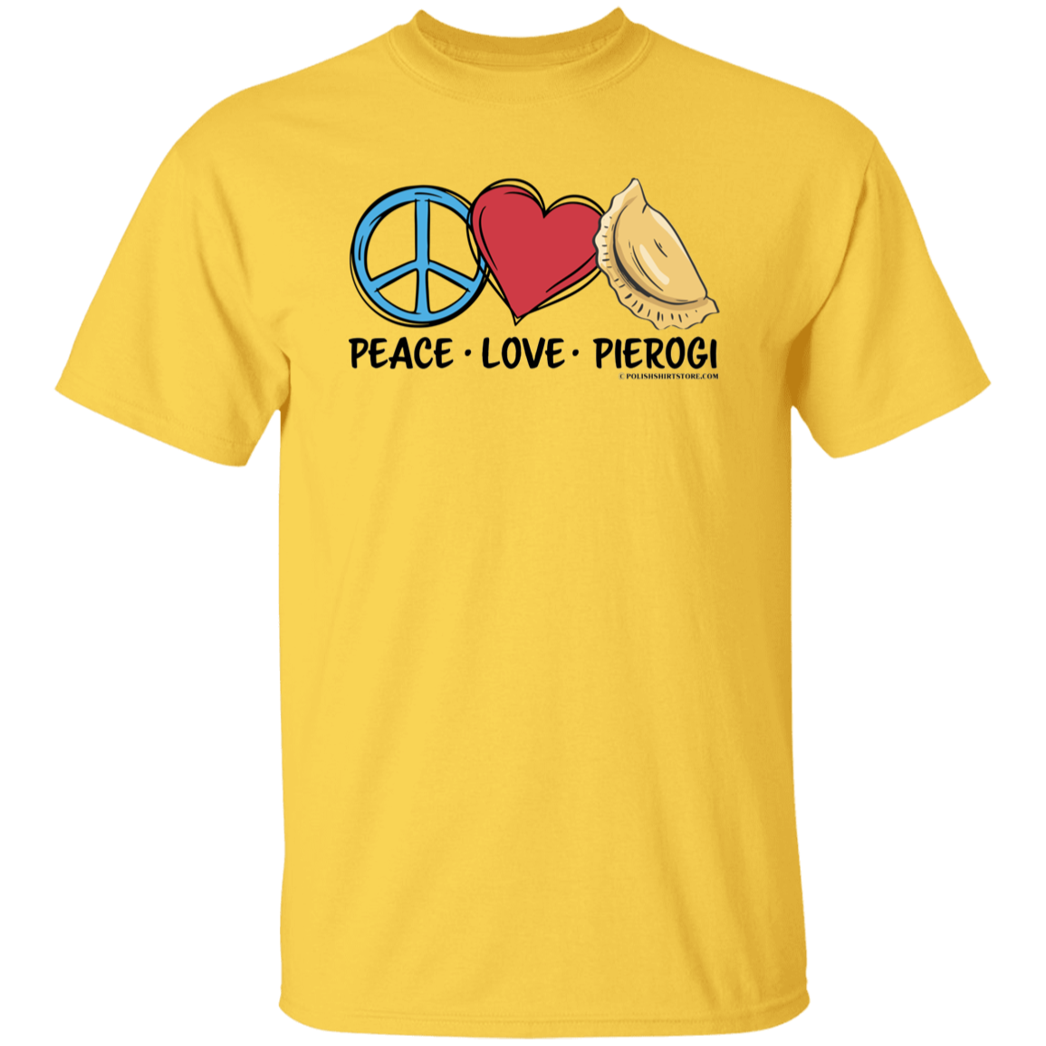 Peace Love Pierogi T-Shirts CustomCat Daisy S 
