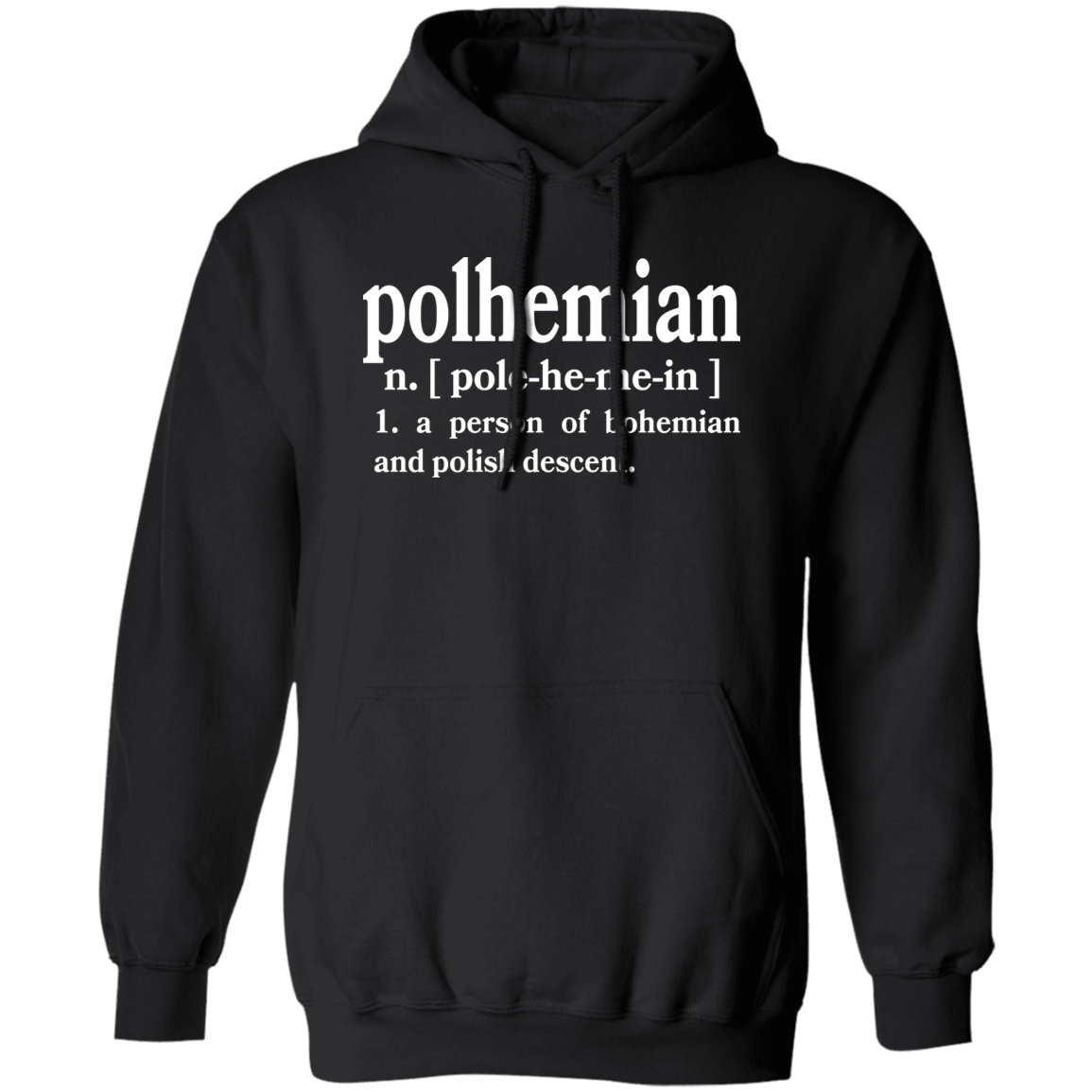 Polhemian Defintion Apparel CustomCat G185 Pullover Hoodie Black S