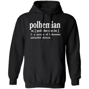 Polhemian Defintion - G185 Pullover Hoodie / Black / S - Polish Shirt Store