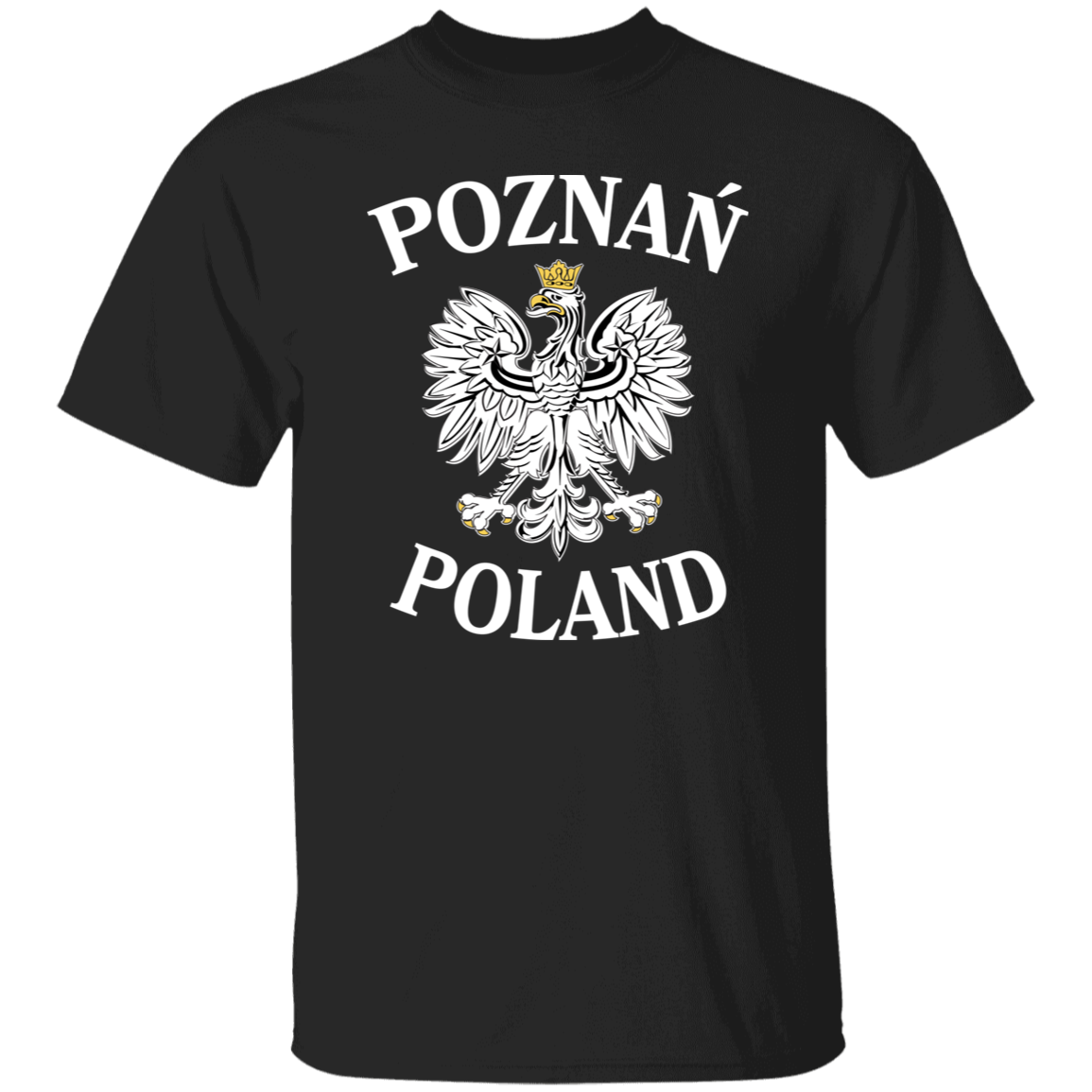 Poznan Poland T-Shirt T-Shirts CustomCat Black S 