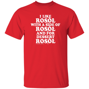 Rosol With A Side Of Rosol - G500 5.3 oz. T-Shirt / Red / S - Polish Shirt Store