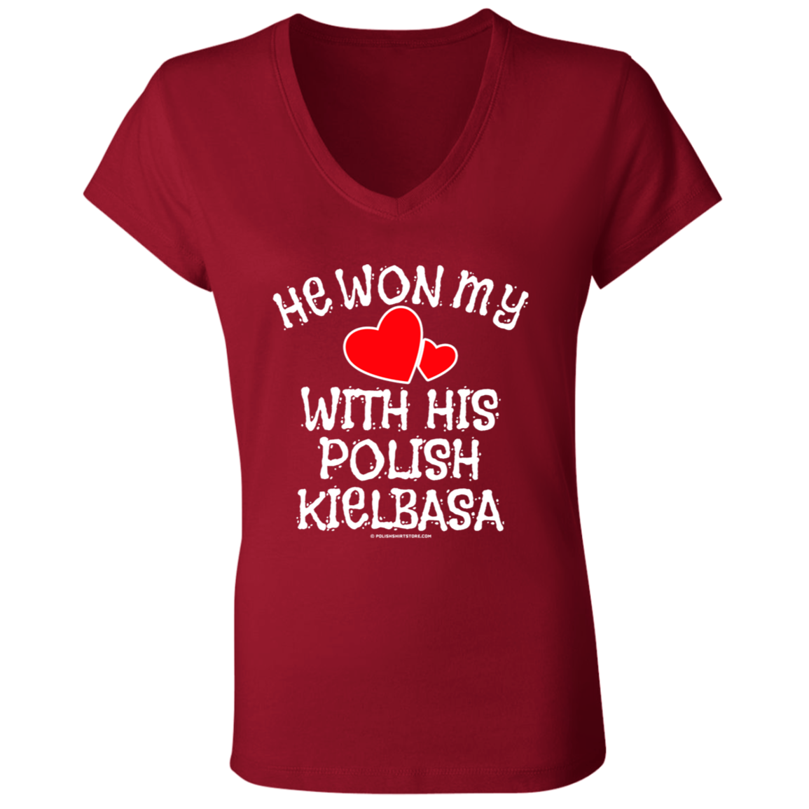 He Won My Heart With His Polish Kielbasa Apparel CustomCat   