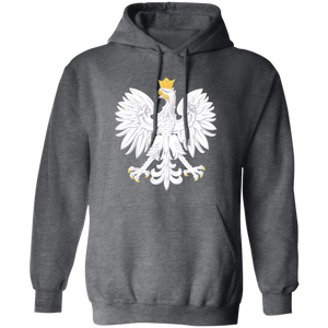 Polish Eagle Hoodie - Dark Heather / S - Polish Shirt Store