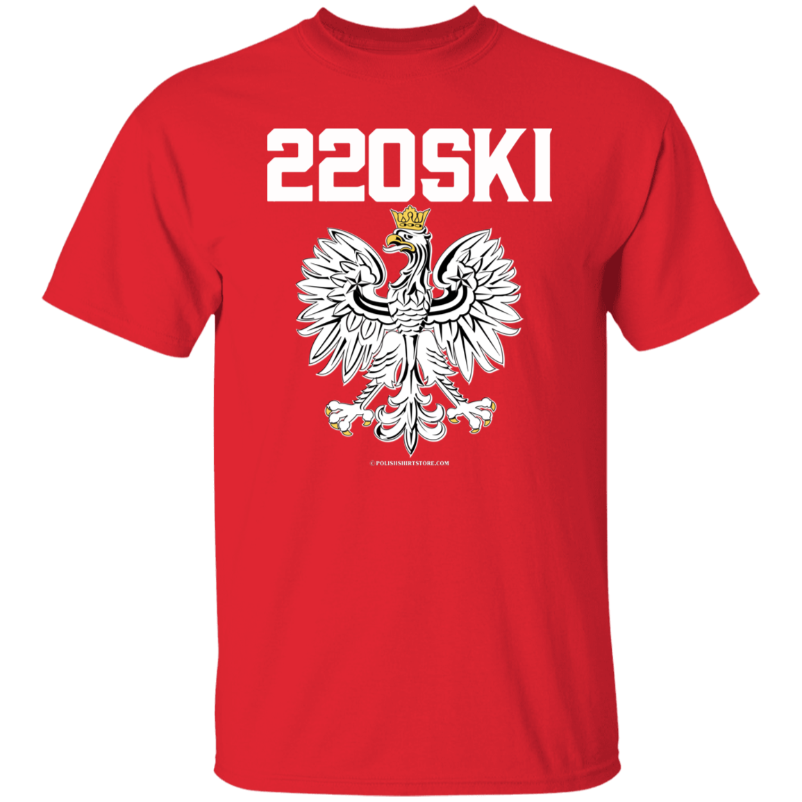 220SKI Apparel CustomCat G500 5.3 oz. T-Shirt Red S