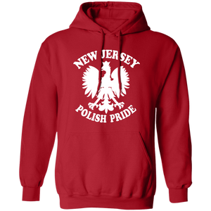 New Jersey Polish Pride - G185 Pullover Hoodie / Red / S - Polish Shirt Store