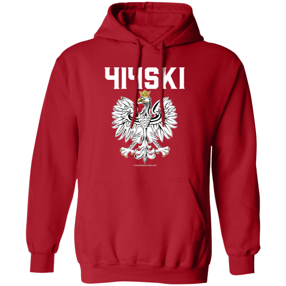 414SKI Apparel CustomCat G185 Pullover Hoodie Red S