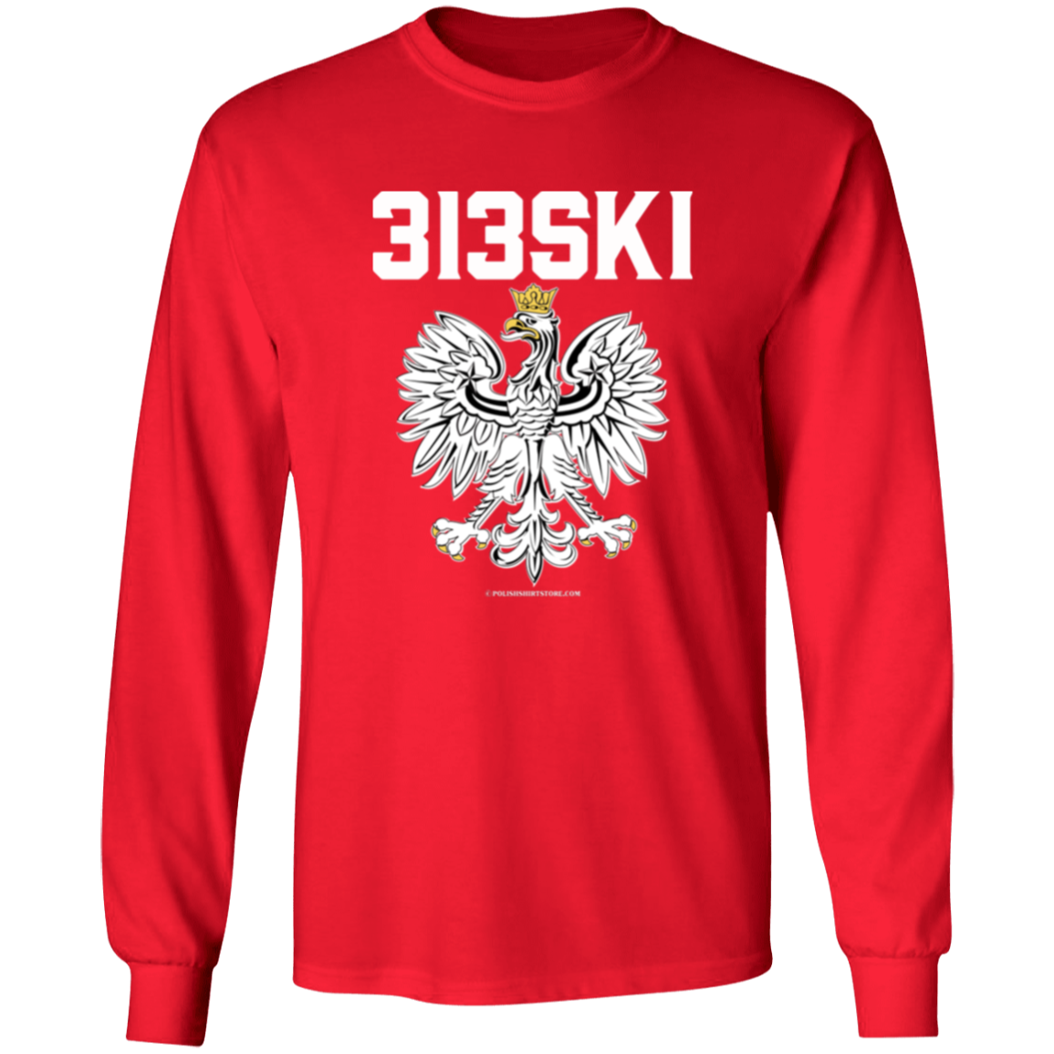 313SKI Apparel CustomCat G540 LS T-Shirt Red S