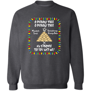 O Pierogi Tree Sweatshirt - Na Zdrowie To You And Me - Dark Heather / S - Polish Shirt Store