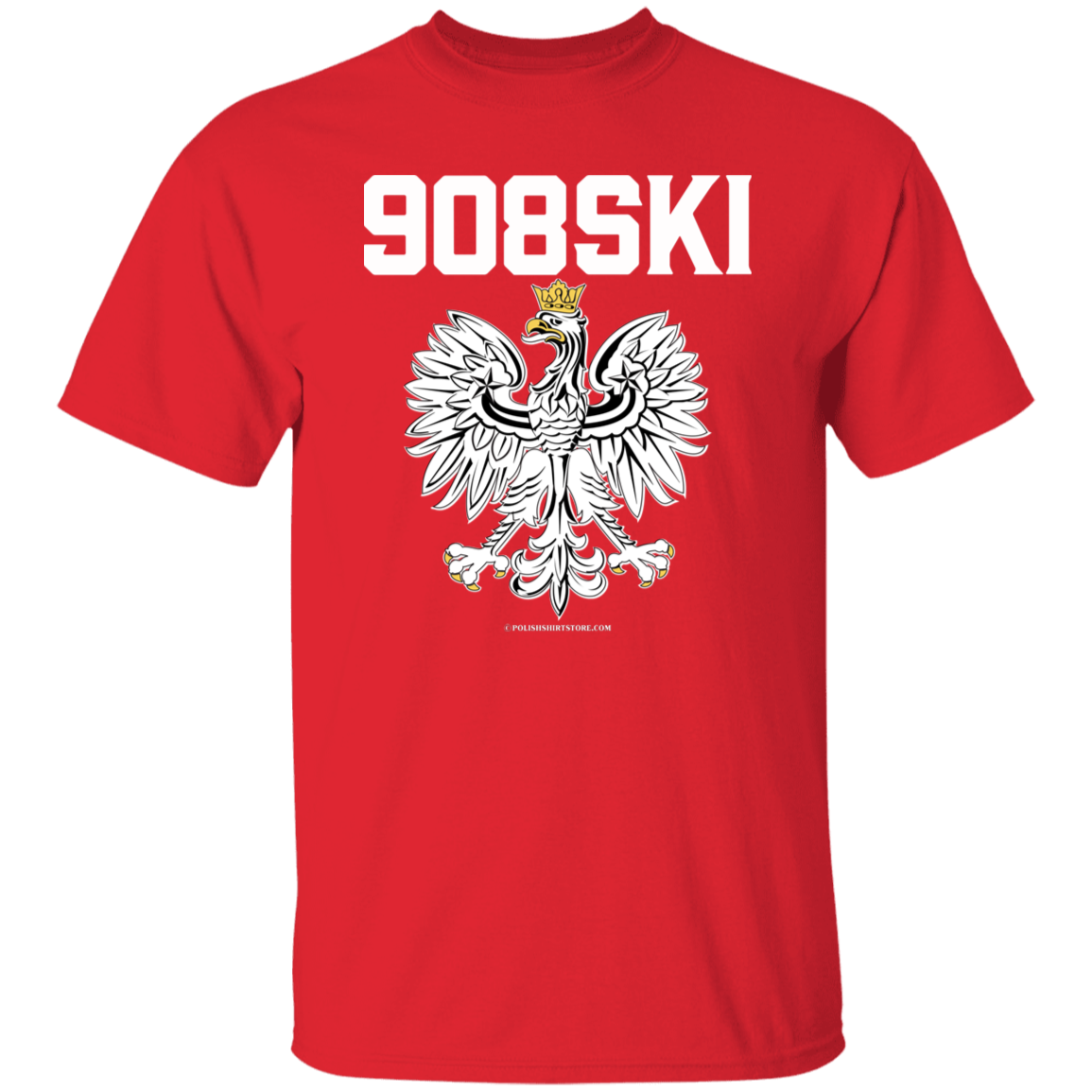 908SKI Apparel CustomCat G500 5.3 oz. T-Shirt Red S