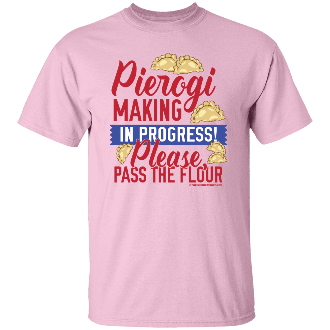 Pierogi Making In Progress (Light Tees) T-Shirts CustomCat Light Pink S 