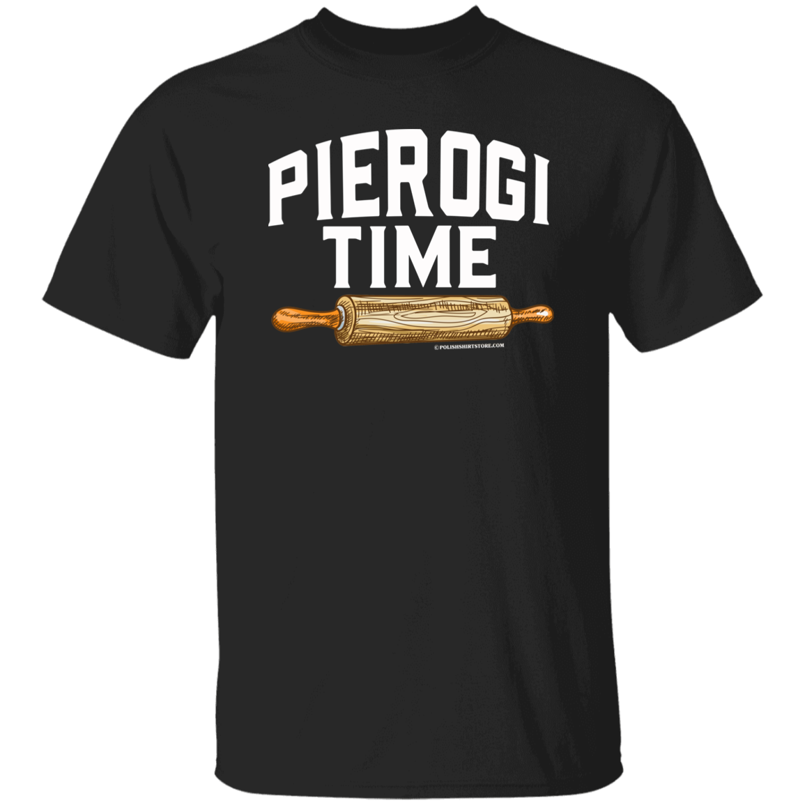 Pierogi Time Apparel CustomCat G500 5.3 oz. T-Shirt Black S