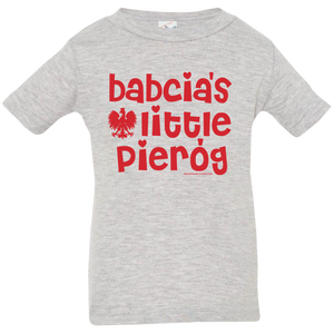 Babcia's Little Pierogi Infant & Toddler T-Shirt - Infant  T-Shirt / Heather Grey / 6 Months - Polish Shirt Store
