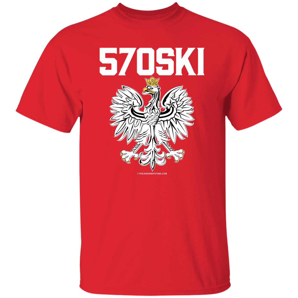 570SKI Apparel CustomCat G500 5.3 oz. T-Shirt Red S