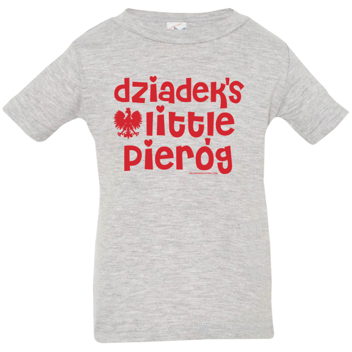 Dziadek's Little Pierogi Infant & Toddler T-Shirt Apparel CustomCat Infant  T-Shirt Heather Grey 6 Months