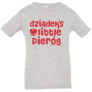 Dziadek's Little Pierogi Infant & Toddler T-Shirt - Infant  T-Shirt / Heather Grey / 6 Months - Polish Shirt Store