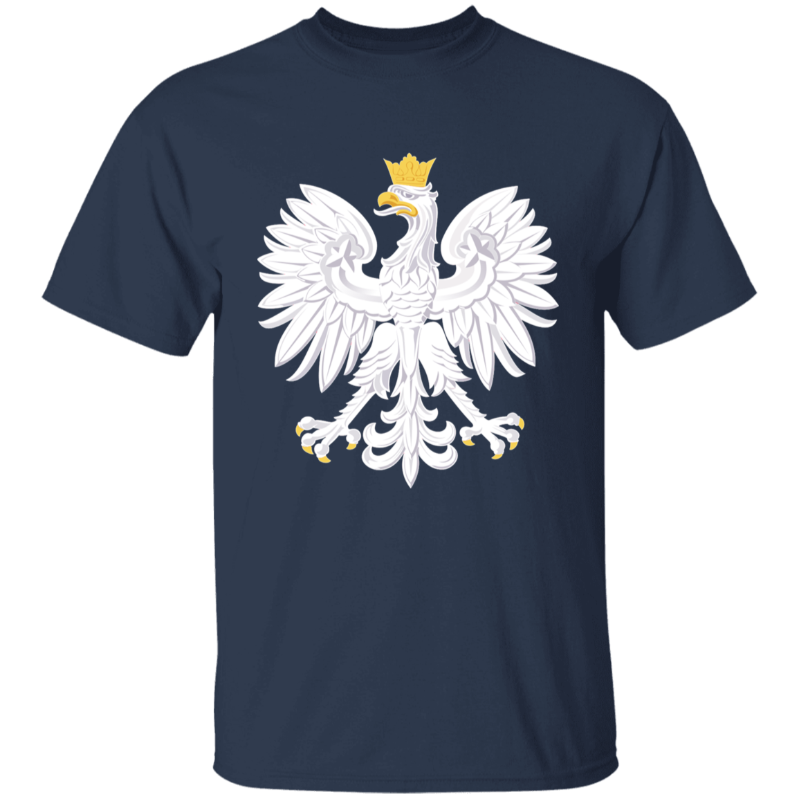 Polish Eagle Youth T-Shirt T-Shirts CustomCat Navy YXS 