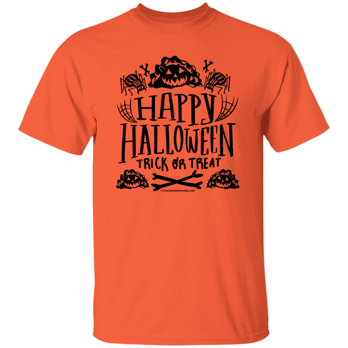 Happy Halloween Trick Or Treat Pierogi T-Shirts CustomCat Orange S 
