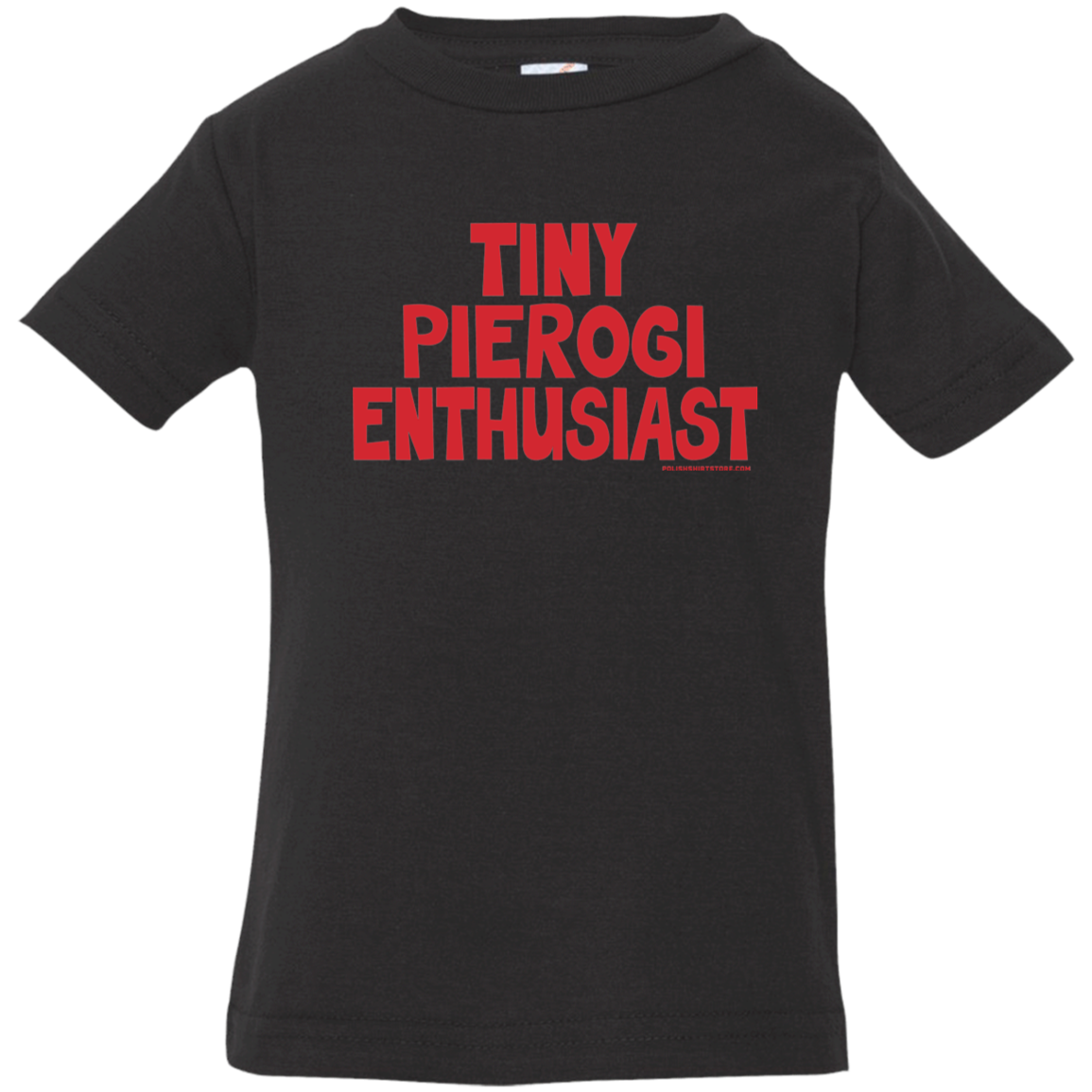 Tiny Pierogi Enthusiast Infant & Toddler T-Shirt Apparel CustomCat Infant  T-Shirt Black 6 Months