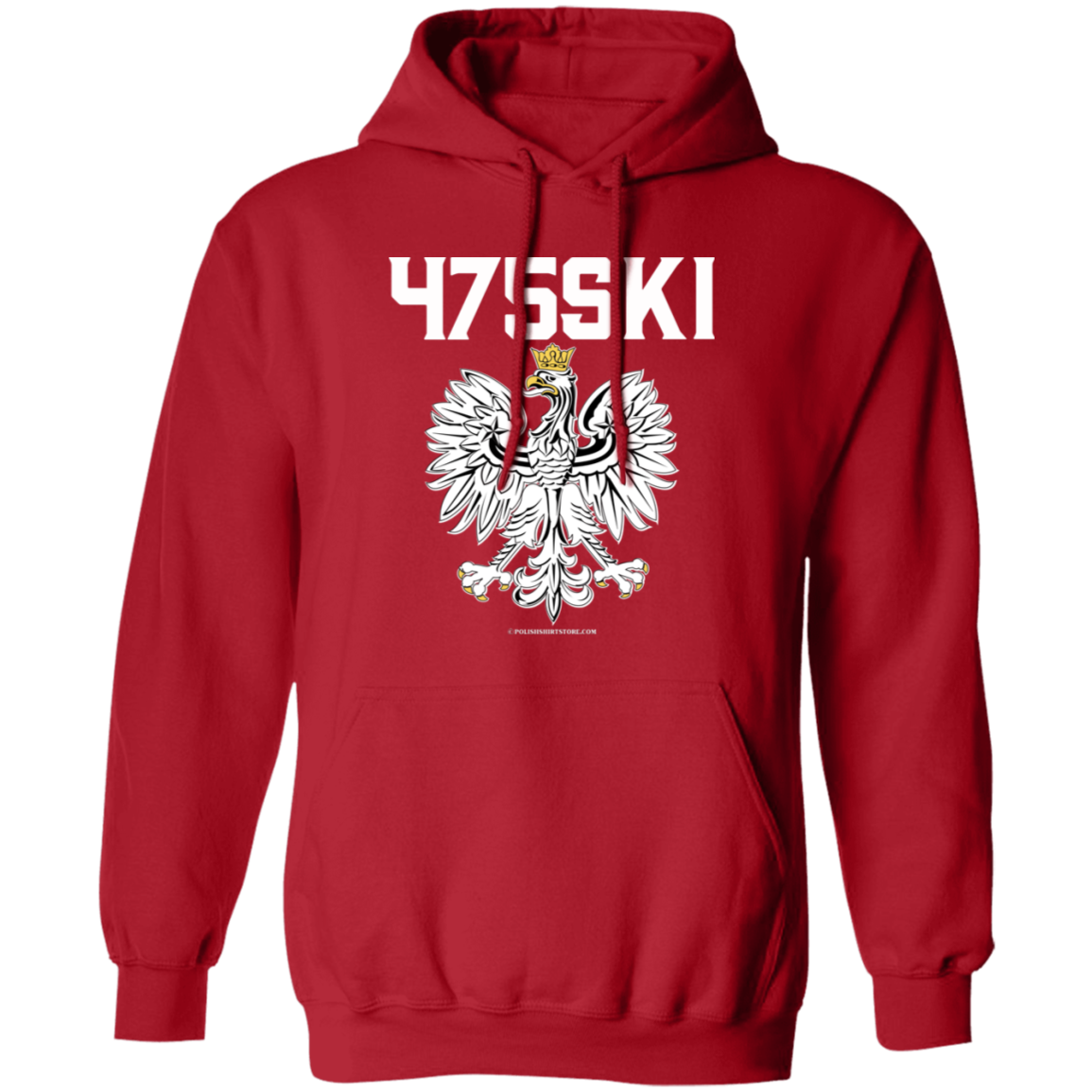 475SKI Apparel CustomCat G185 Pullover Hoodie Red S