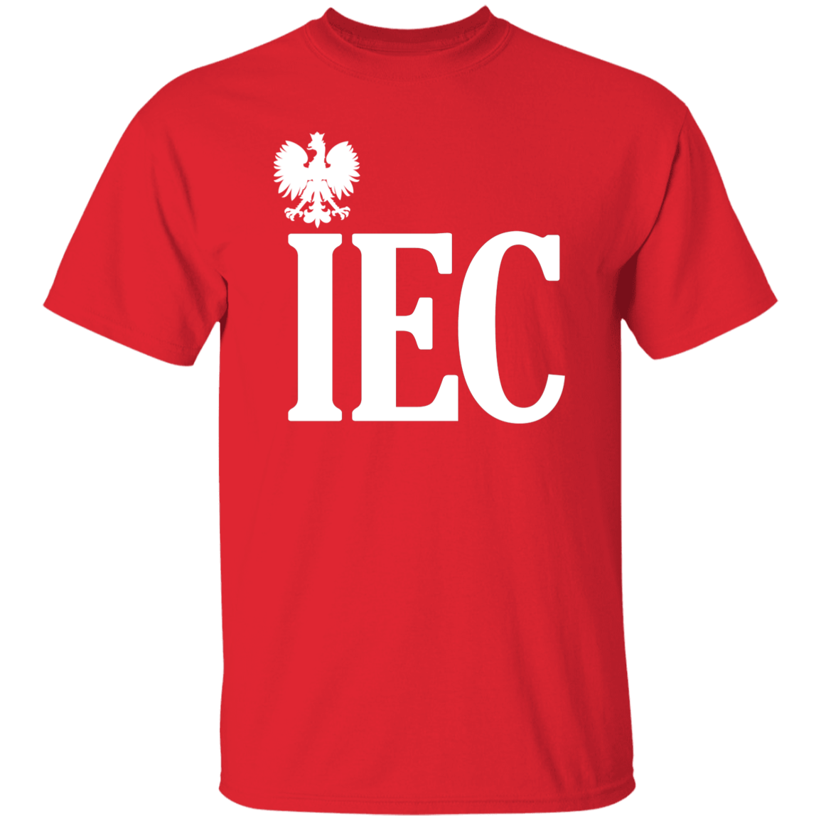 IEC Polish Surname Ending Apparel CustomCat G500 5.3 oz. T-Shirt Red S