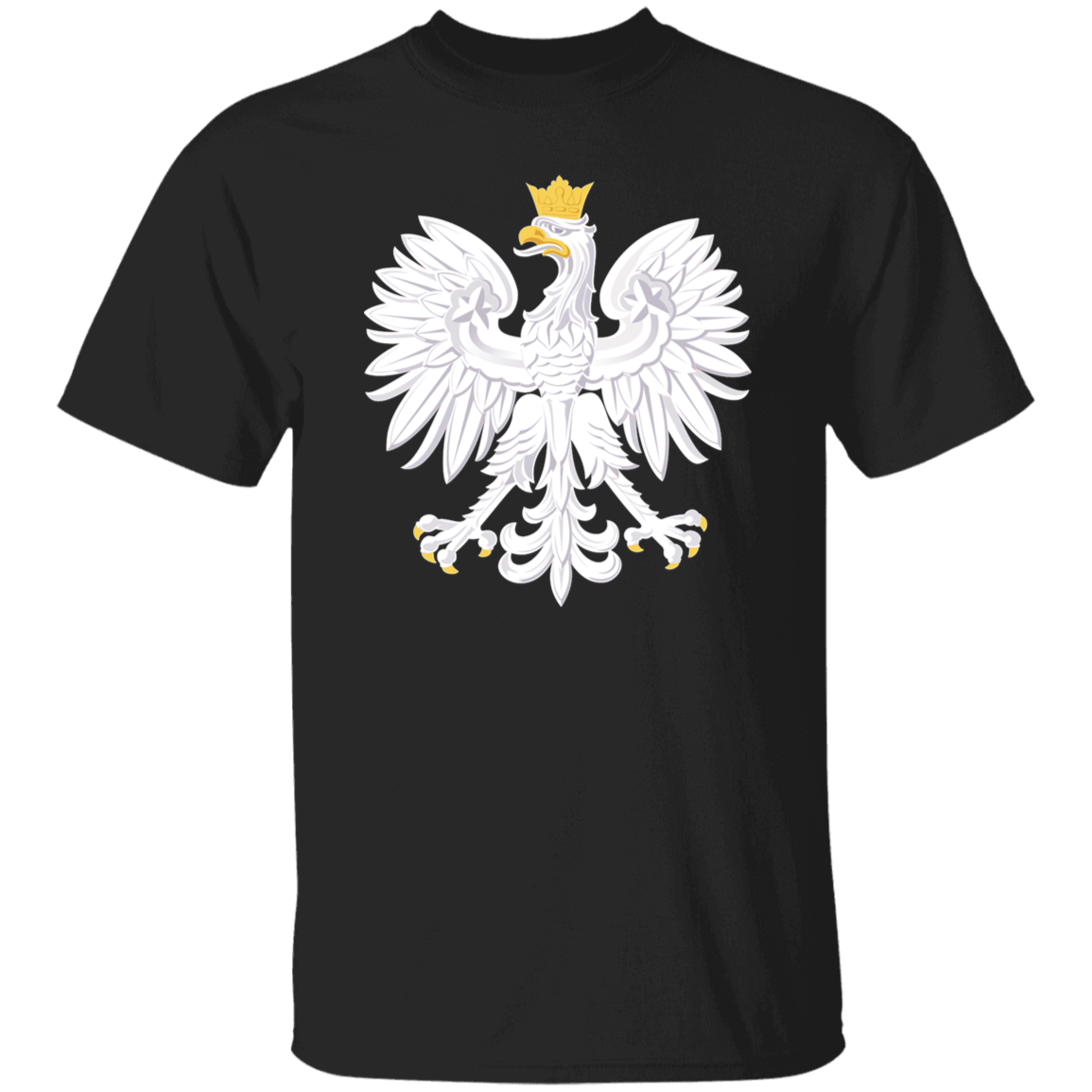 Polish Eagle T-Shirt T-Shirts CustomCat Black S 