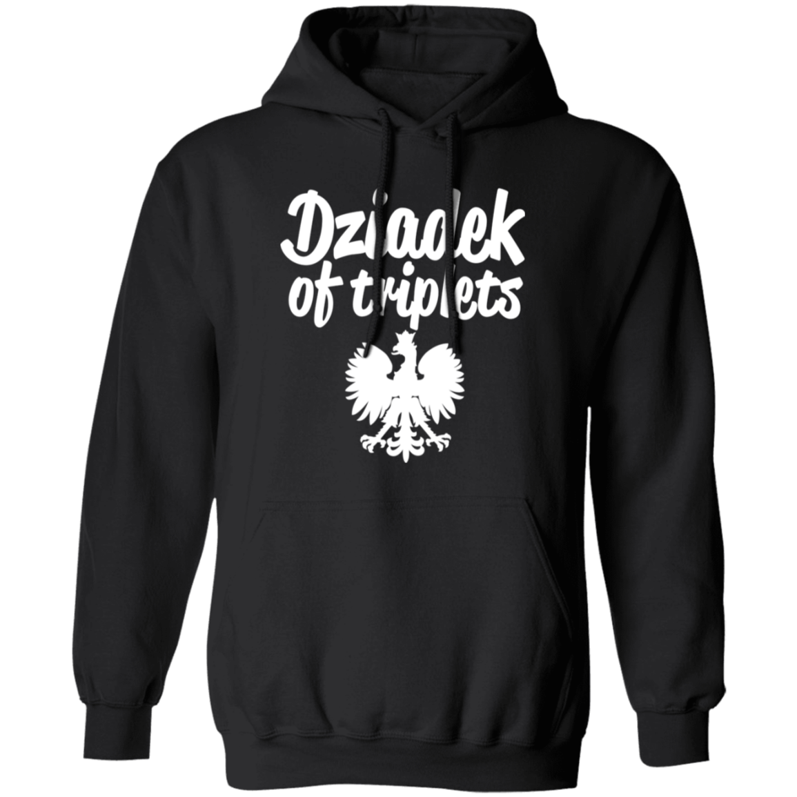 Dziadek of Triplets Apparel CustomCat G185 Pullover Hoodie Black S