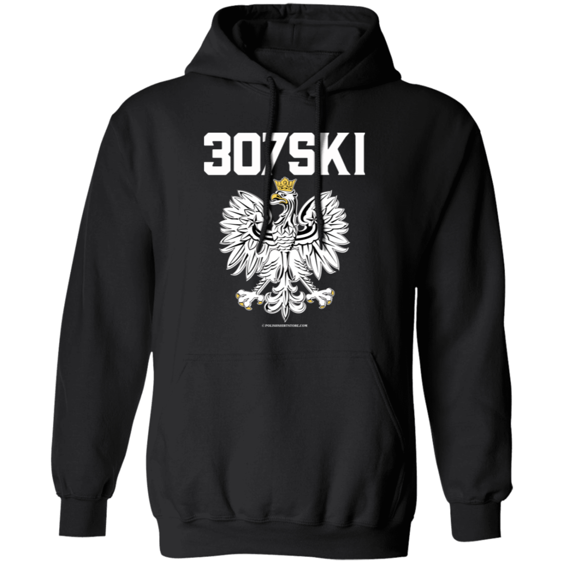 307SKI Apparel CustomCat G185 Pullover Hoodie Black S