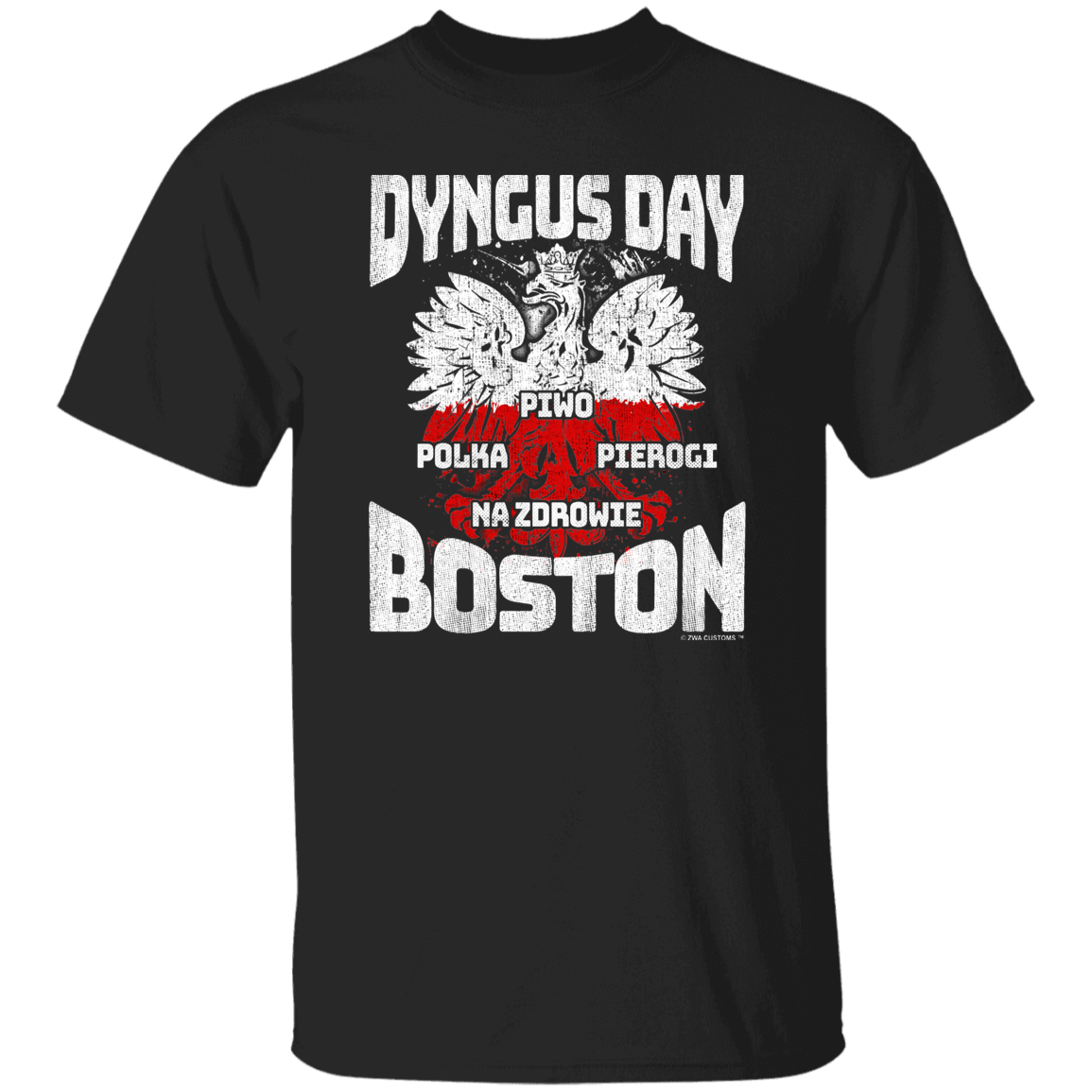 Dyngus Day Boston Apparel CustomCat G500 5.3 oz. T-Shirt Black S