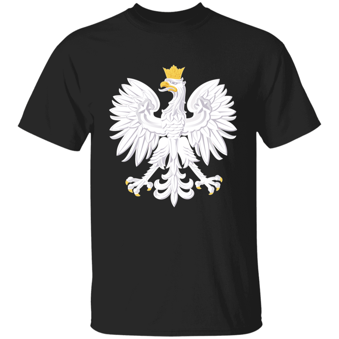 Polish Eagle Youth T-Shirt T-Shirts CustomCat Black YXS 