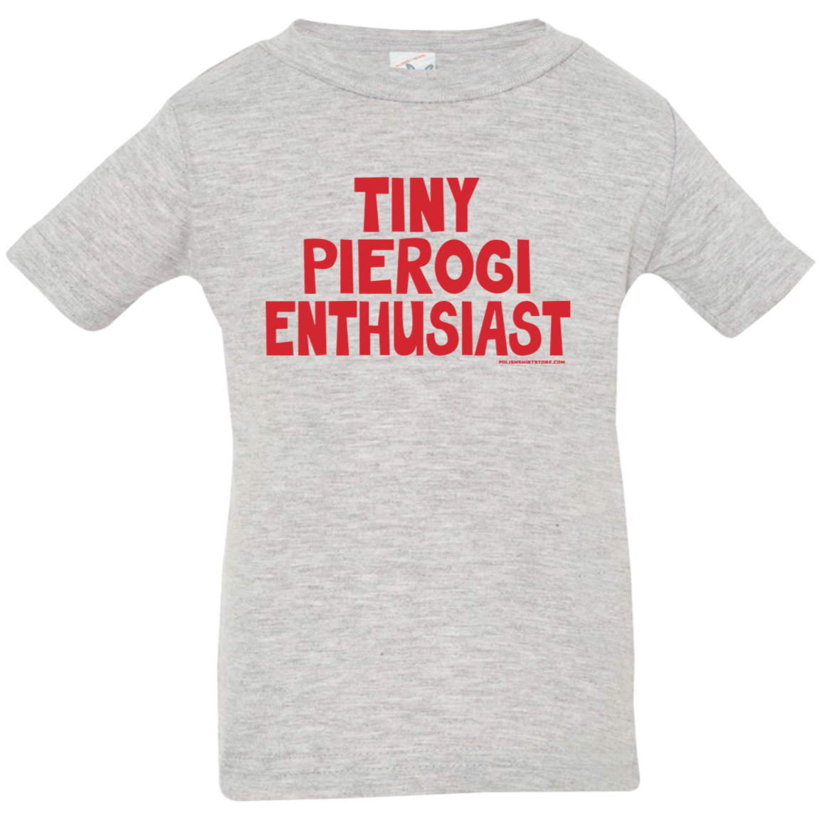 Tiny Pierogi Enthusiast Infant & Toddler T-Shirt Apparel CustomCat Infant  T-Shirt Heather Grey 6 Months