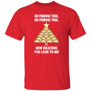 Pierogi Tree T-Shirt - The Original - Red / S - Polish Shirt Store