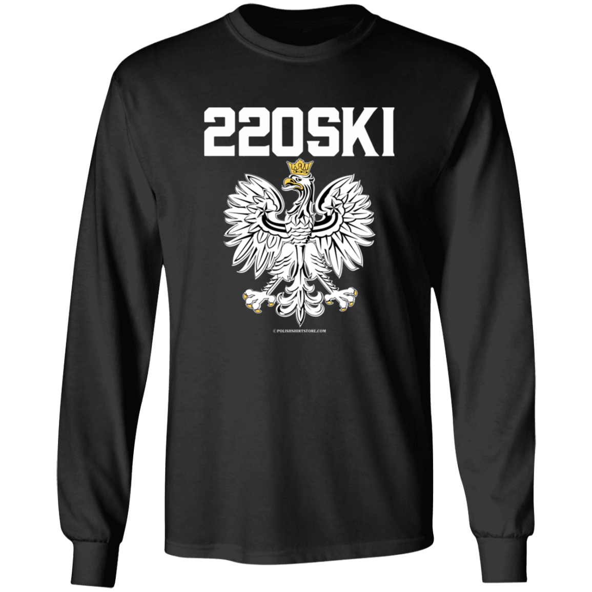 220SKI Apparel CustomCat G540 LS T-Shirt Black S