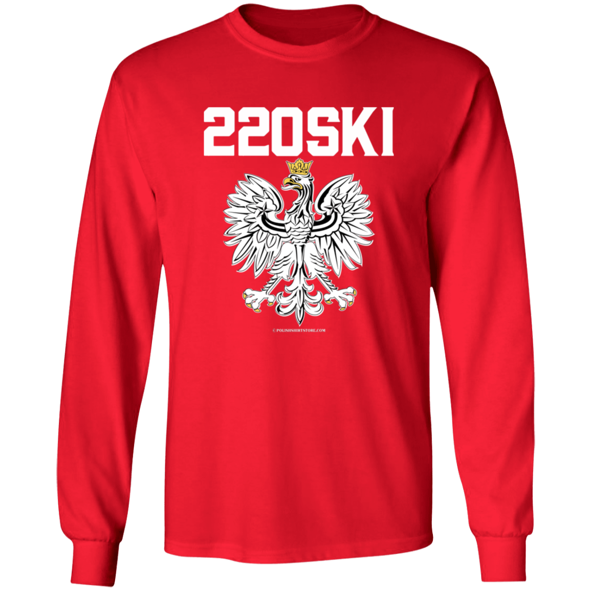 220SKI Apparel CustomCat G240 LS Ultra Cotton T-Shirt Red S