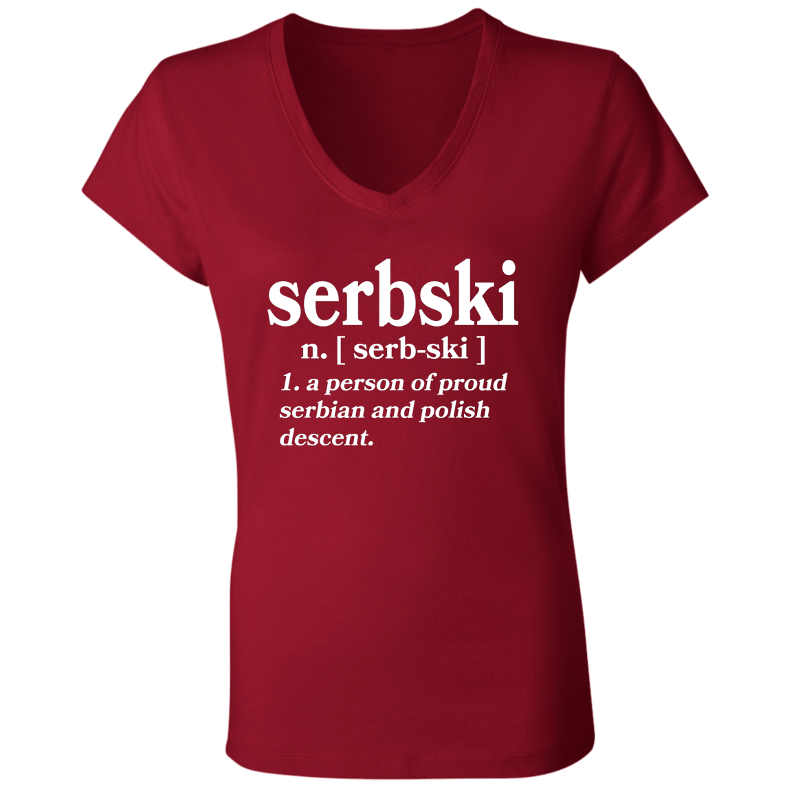 Serbski A Person Of Serbian and Polish Descent Apparel CustomCat   