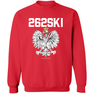 262SKI - G180 Crewneck Pullover Sweatshirt / Red / S - Polish Shirt Store