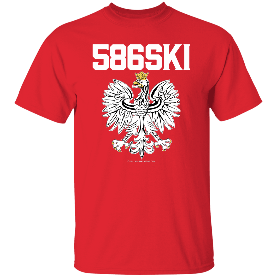 586SKI Apparel CustomCat G500 5.3 oz. T-Shirt Red S