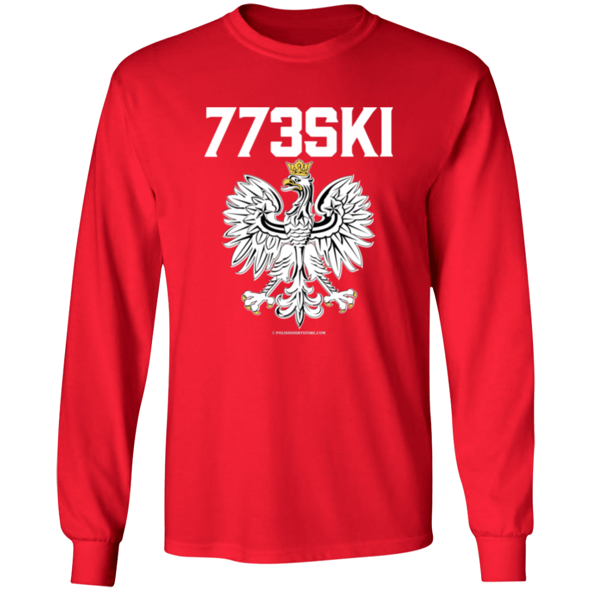 773ski Apparel CustomCat G540 LS T-Shirt Red S