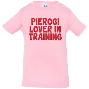 Pierogi Lover In Training Infant & Toddler T-Shirt - Infant  T-Shirt / Pink / 6 Months - Polish Shirt Store