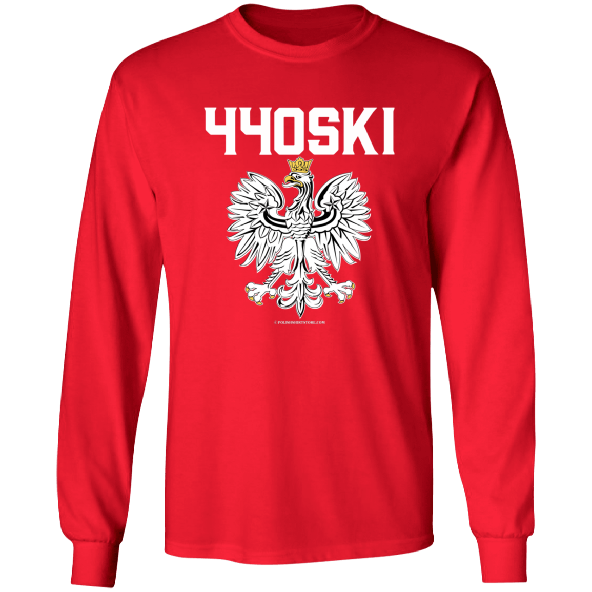 440SKI Apparel CustomCat G540 LS T-Shirt Red S