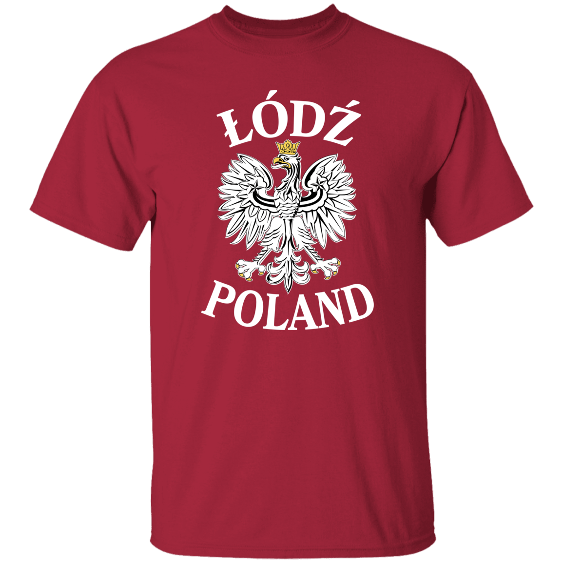 Lodz Poland T-Shirt T-Shirts CustomCat Cardinal S 