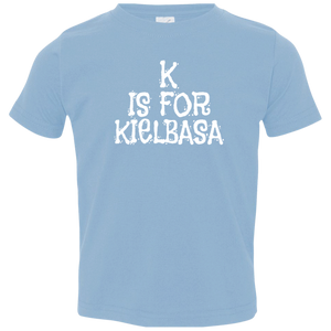 K Is For Kielbasa Infant & Toddler T-Shirt - Toddler T-Shirt / Light Blue / 2T - Polish Shirt Store