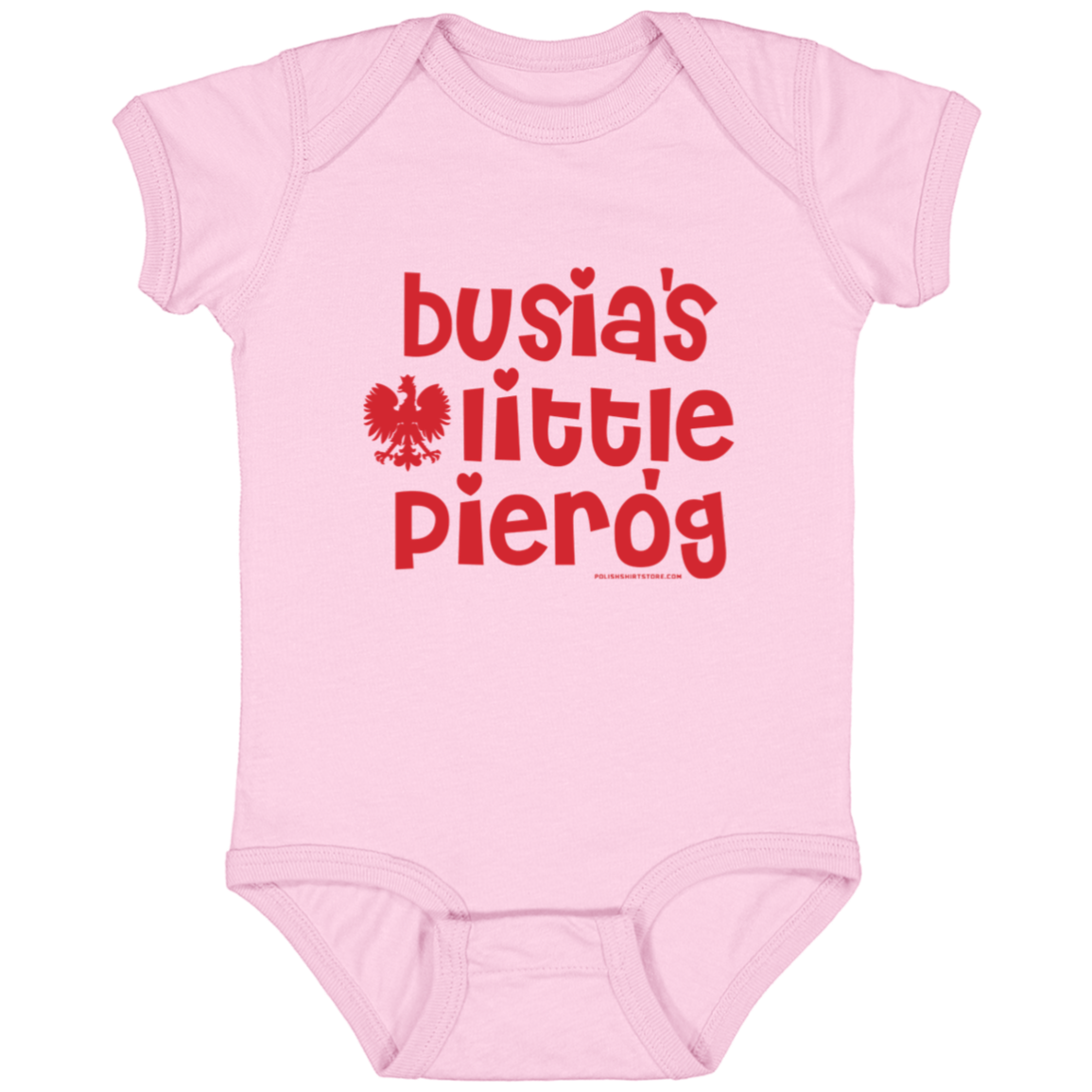 Polish American Flag Hearts Baby Onesie (Long Sleeves)