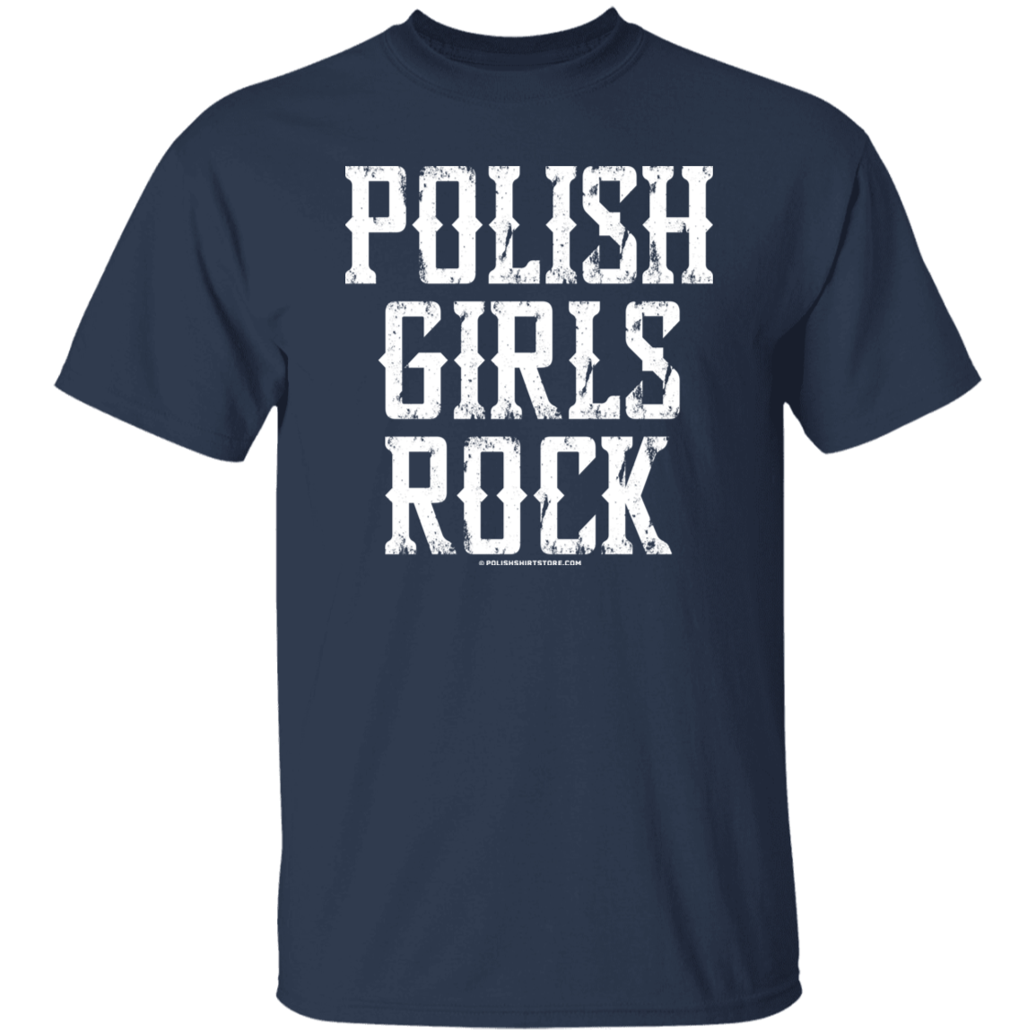 Polish Girls Rock T-Shirt T-Shirts CustomCat Navy S 